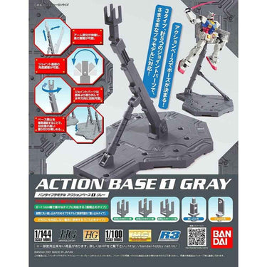 Bandai 5059255 Action Base 1 Gray - Hobbies Online
